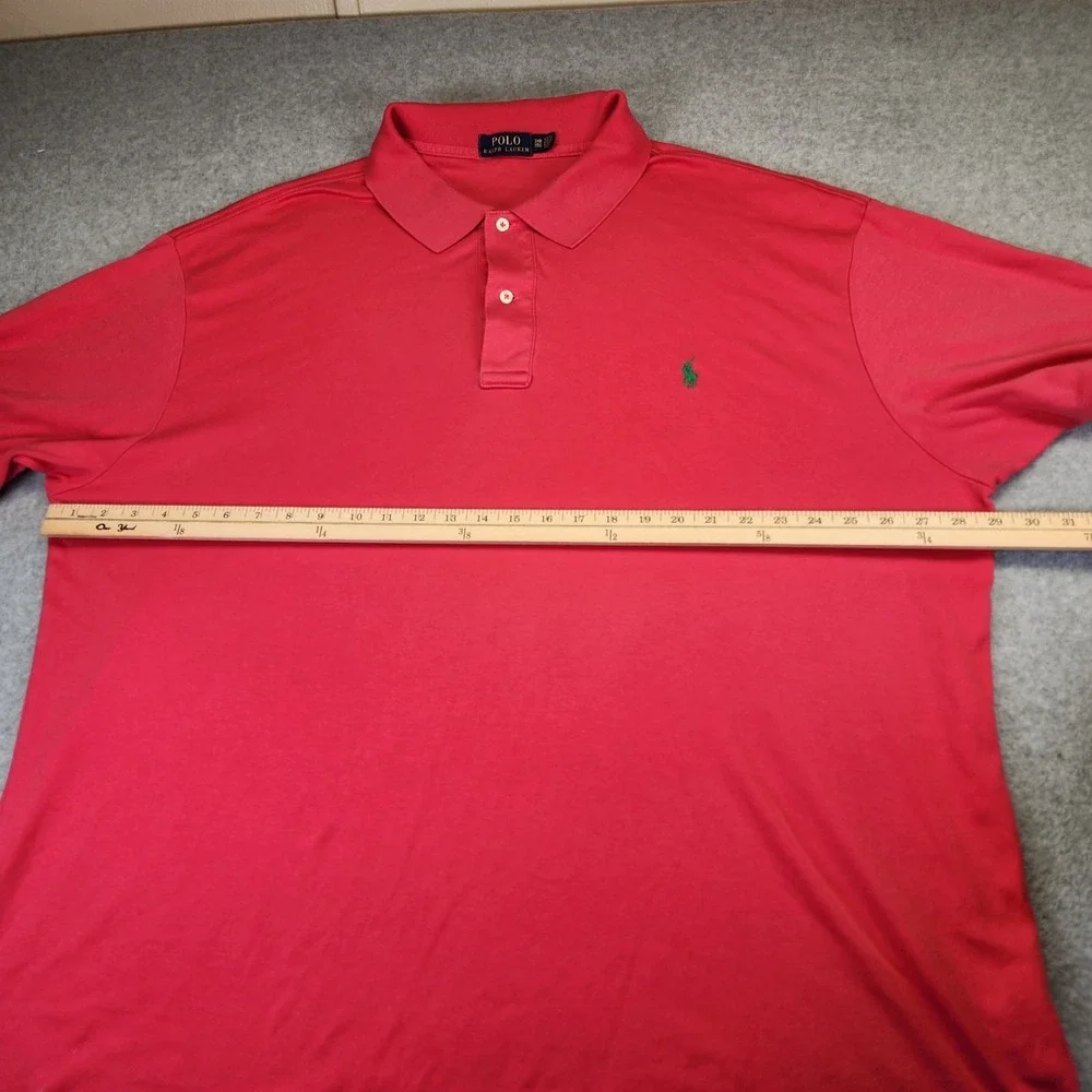 Polo Ralph Lauren Polo Shirt Men's 3XB BIG Coral Short Sleeve Pony Casual Cotton